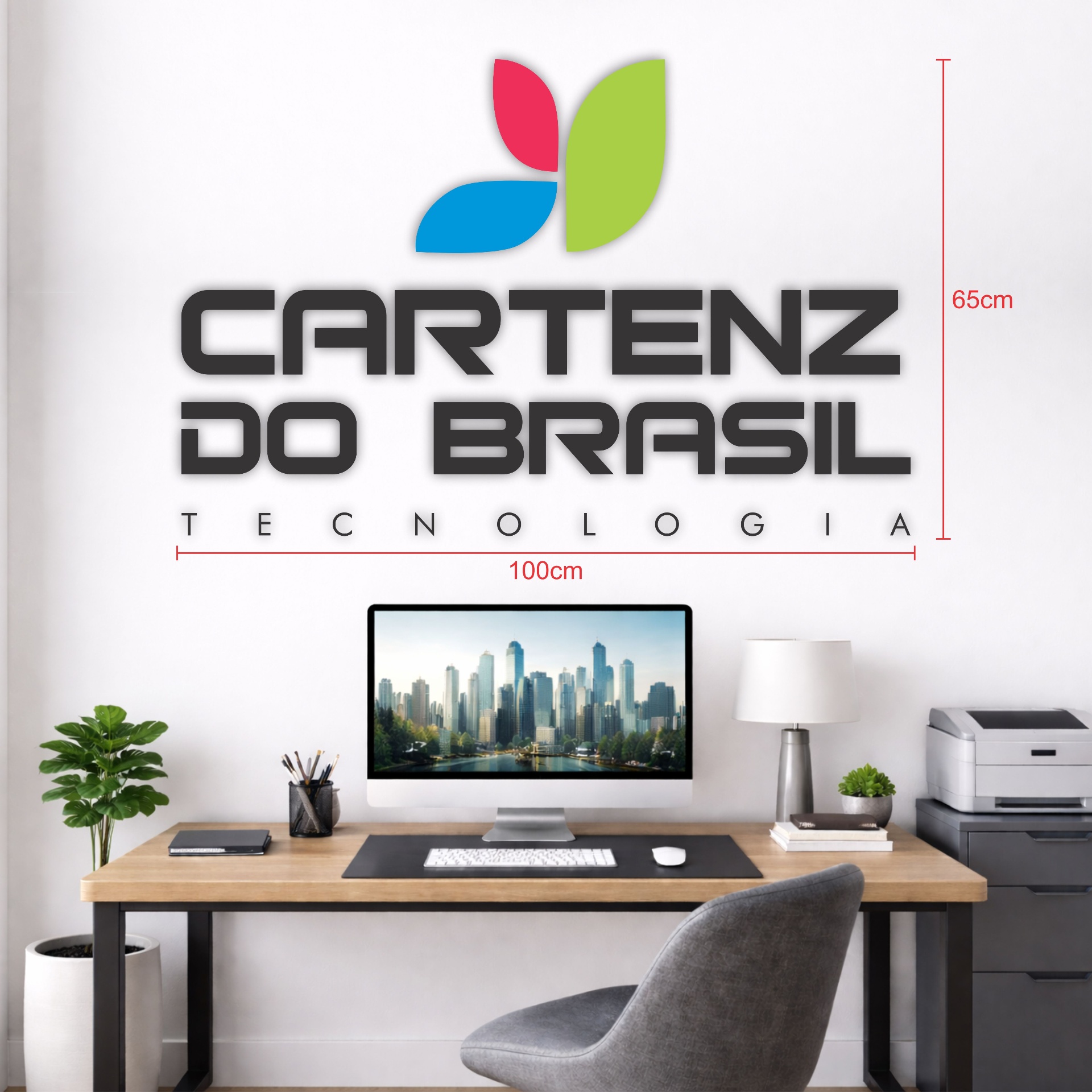 Letreiro 100 x 65 cm